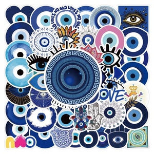 5-200 Boho Evil Eye Stickers