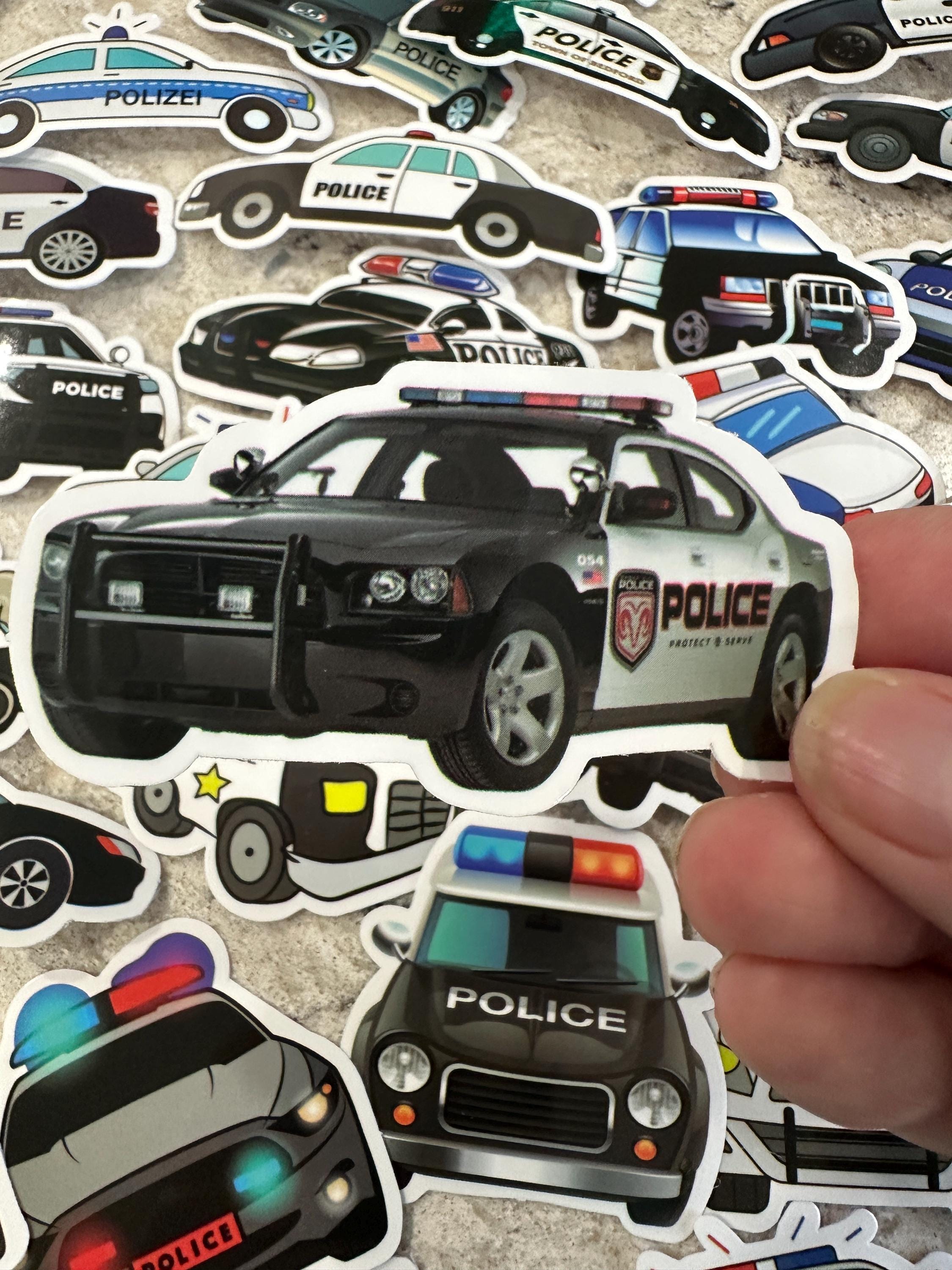 Police Car Sticker 5-200 Police Car Stickers - Etsy