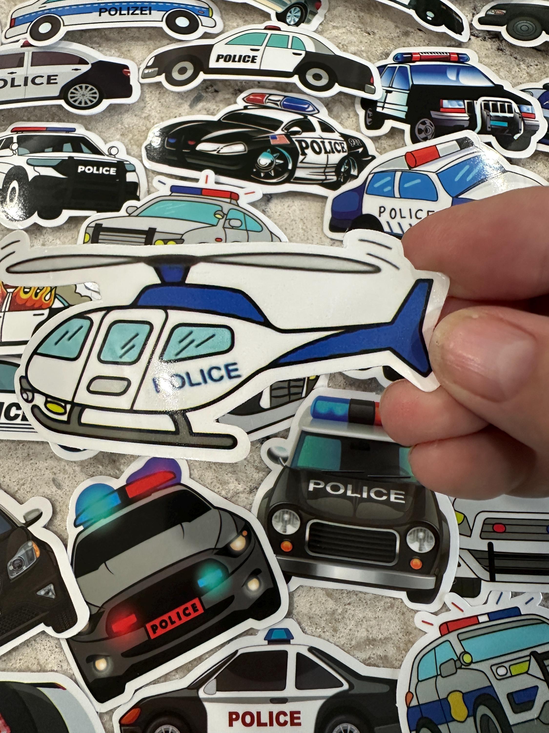 Police Car Sticker 5-200 Police Car Stickers - Etsy
