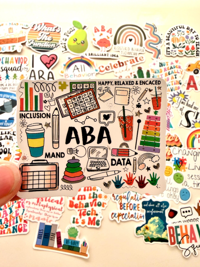 5-100 ABA - Behavior Technician - RBT Stickers - Etsy