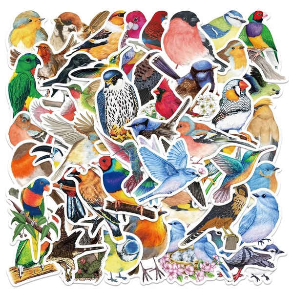 5-200 Wild Bird Animal Stickers