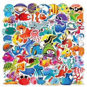 5-200 Sea Creature animal Stickers