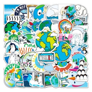 5-200 Earth Day/Global Warming Stickers