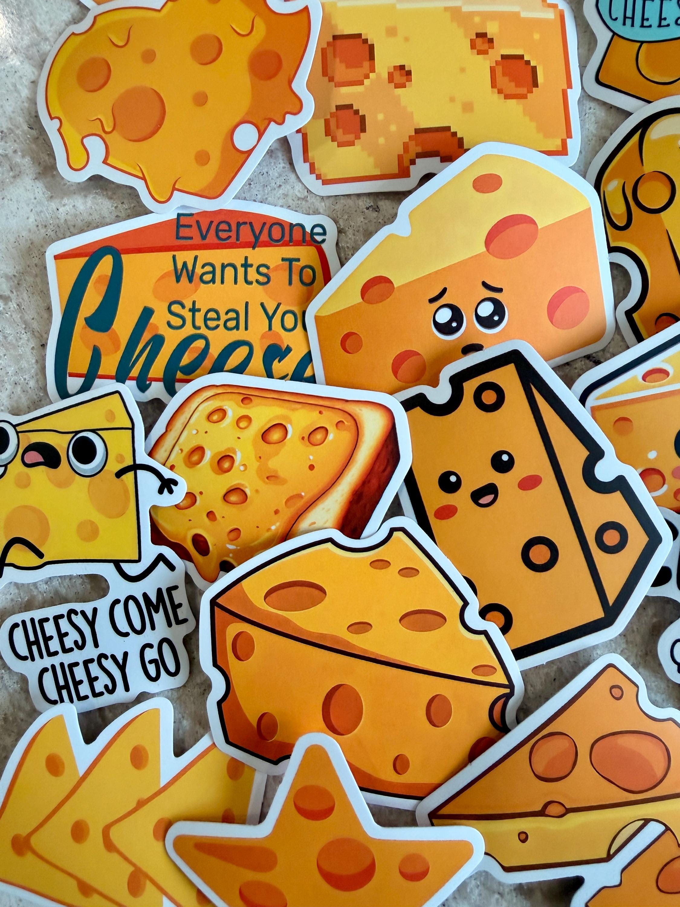 Tim Cheese Sticker 5-100 Cheese Stickers - Etsy