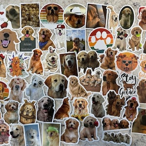 5-200 Golden Retriever Dog Stickers
