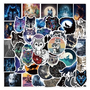 5-200 Wolf Stickers