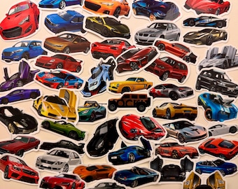 5-100 Fast and Fancy Car Stickers