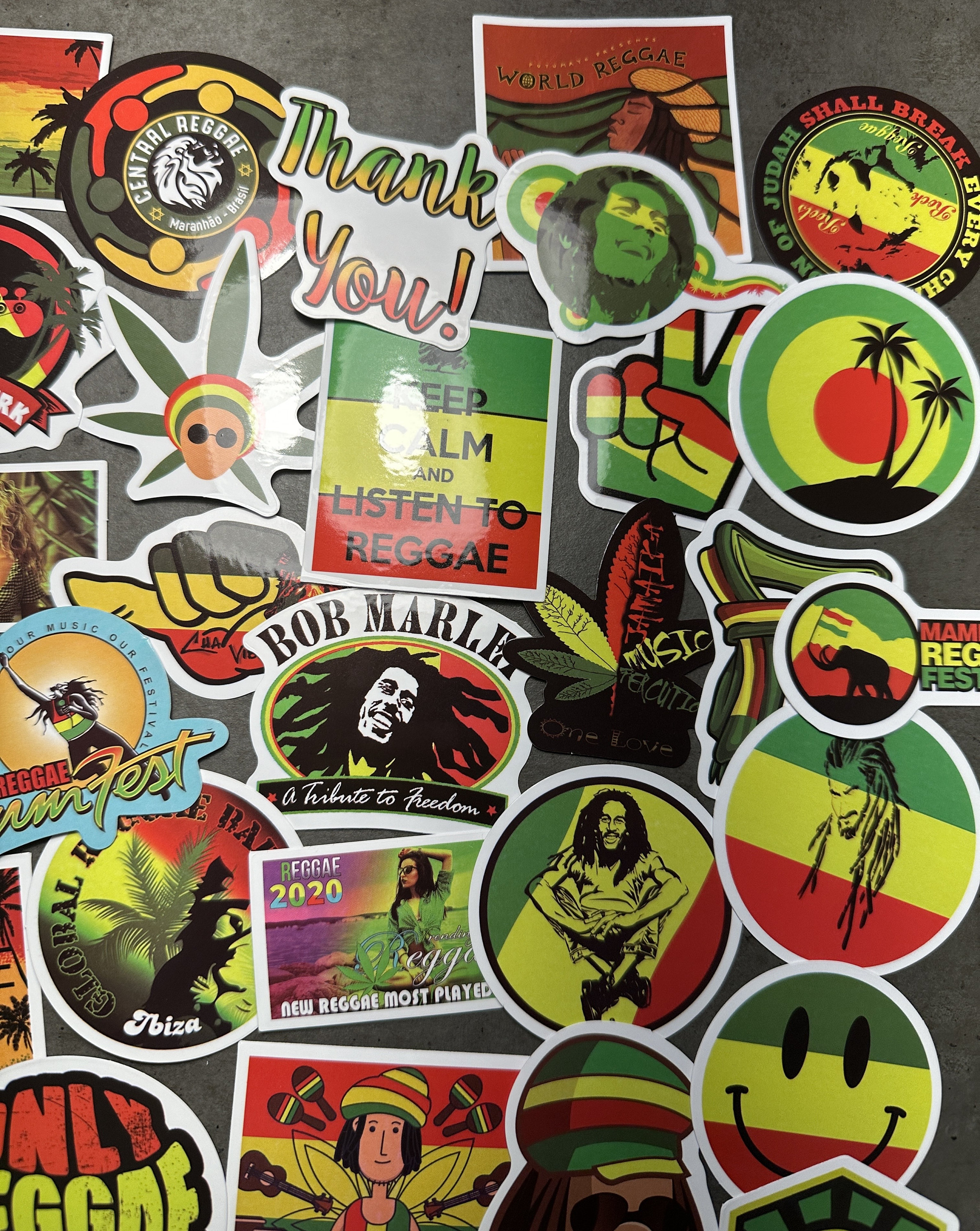 R Reggae Sticker 5-200 Reggae Rasta Stickers - Etsy