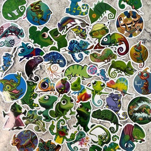 5-200 Chameleon animal Stickers