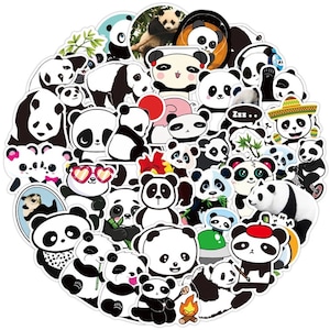 5-200 Panda Animal Stickers
