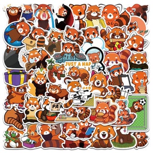 5-200 Red Panda Stickers