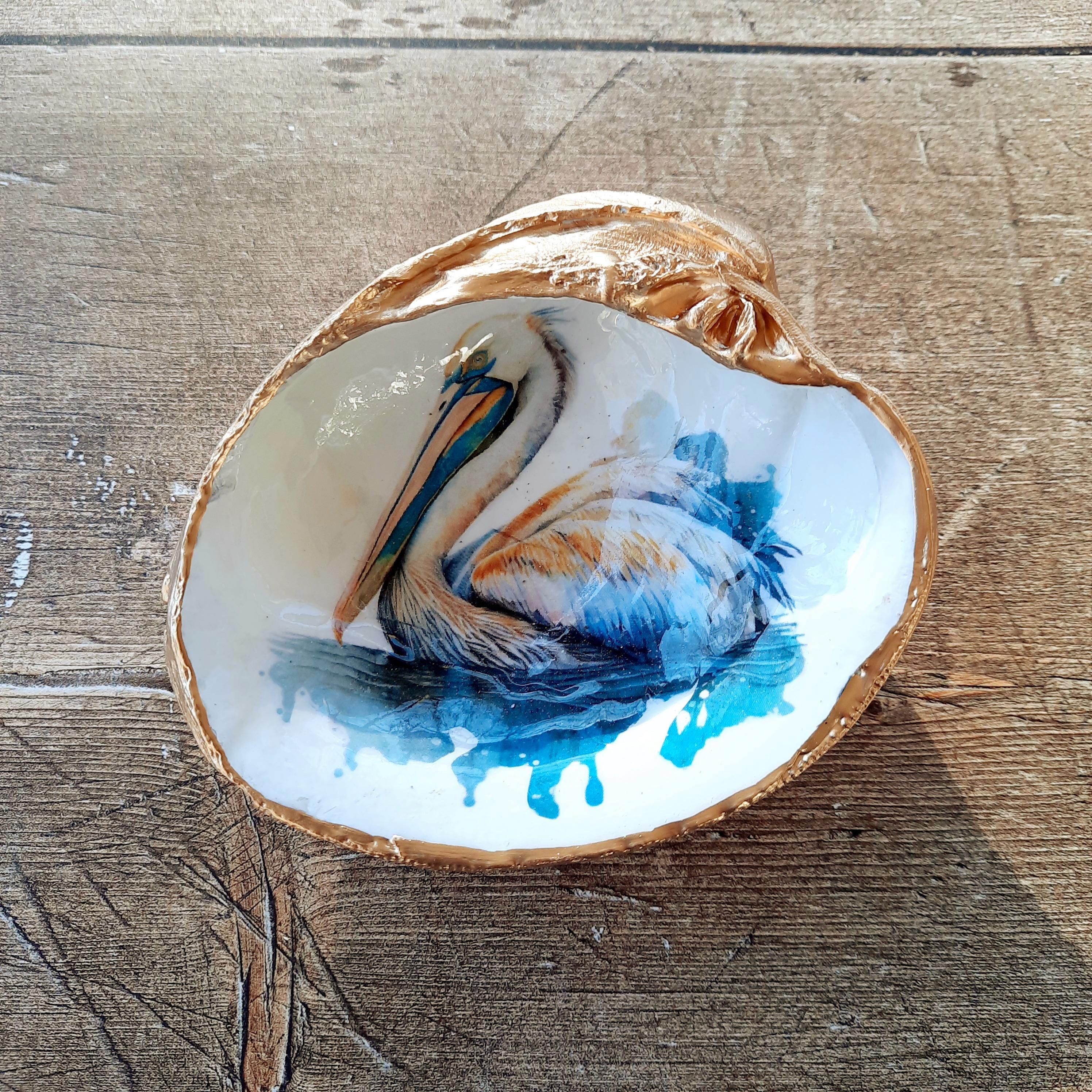 Clam Shell Ring Dish: Pelican Handmade Coastal Decor - Etsy