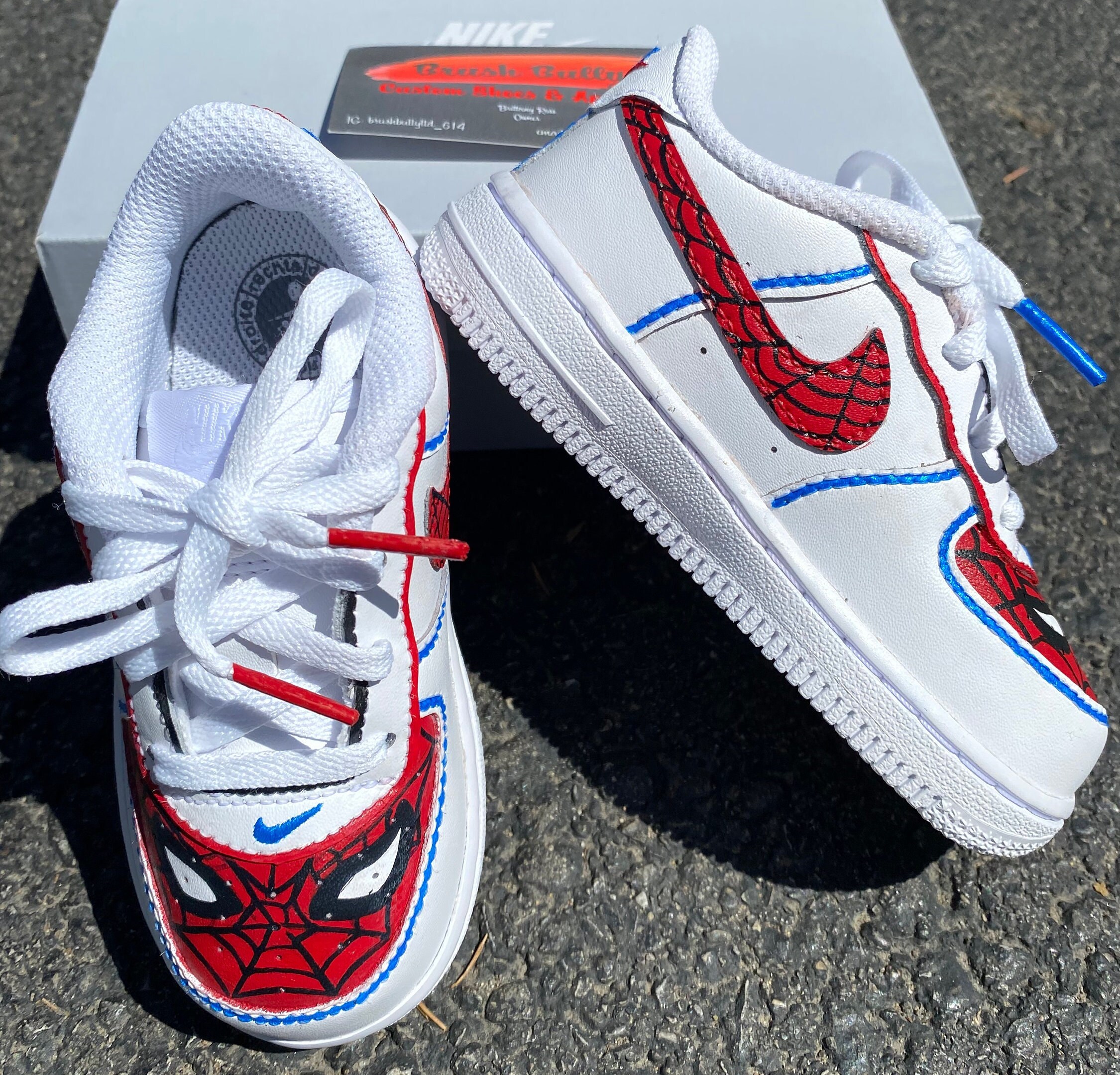 Custom Spiderman AF1 Etsy