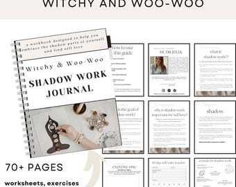 Caderno de Exercícios de Trabalho com a Sombra, Perguntas para Diário, Bruxaria, Criança Interior, Proteção Energética, Despertar Espiritual, Cura Geracional, Folhas de Atividades Digitais