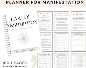 Diário de Planejamento de Manifestação da Lei da Suposição, Cura e Autoconhecimento: Modelo Digital Espiritual para Iniciantes
