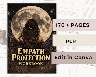 Caderno de Exercícios de Proteção para Empatas, Mindfulness, Reiki, Yoga, Bruxaria, Trabalho com a Sombra, Diário Digital, Espiritualidade, Download em PDF (PLR)