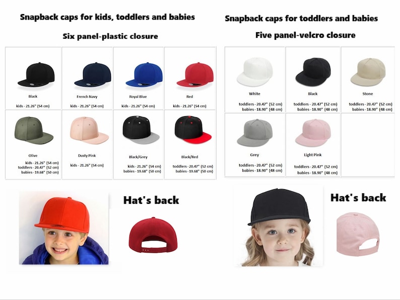 Papa Papas Mini Passende Hüte Set aus zwei Snapback-Caps Für Erwachsene und Kinder oder Babys Maschinell bestickt Verstellbarer Verschluss Bild 3