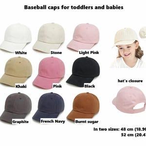 Dad Son, Matching Baseball Caps: Embroidered Father Son, Set of two image 4