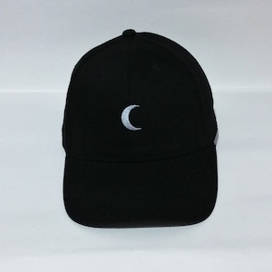 Luna plateada / Bordado a máquina / Gorra de béisbol ajustable / Tejido de sarga de algodón