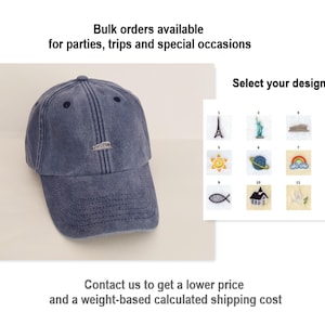 Parthenon of Acropolis | Statue of Liberty | Eiffel Tower | Earth | Planet | Rainbow | Church | Machine embroidery | Adjustable baseball cap