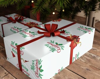 Retro Christmas Bells Wrapping Paper Wallpaper Download -  UK