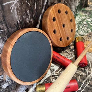 3.5&quot; Turkey Pot Call. Mahogany game call. Multiple Strike Surfaces Available. Friction Call