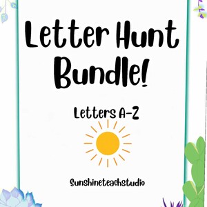 Letter Hunt Bundle!