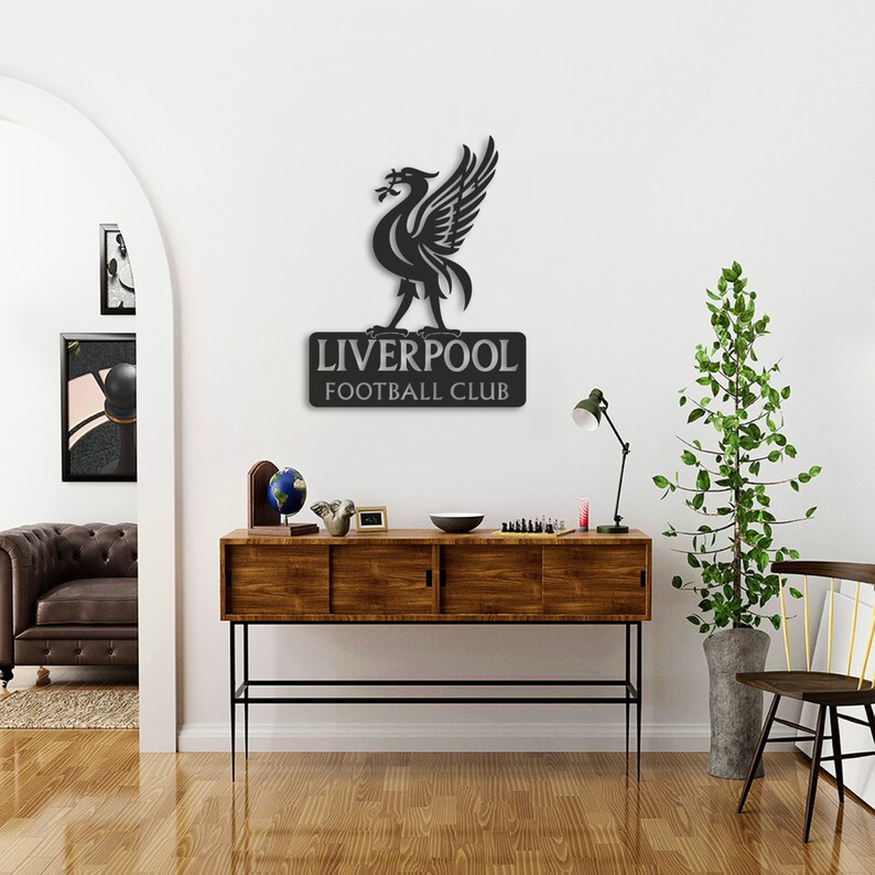 Liverpool FC Metal Wall Art Game Room Metal Wall Art Etsy
