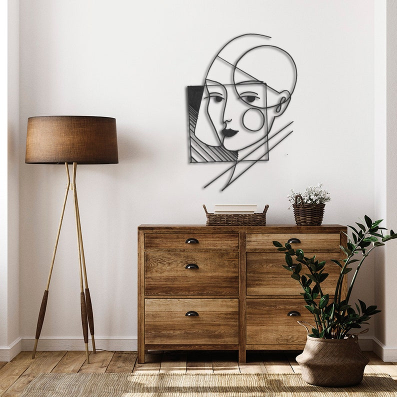 Woman Metal Wall Decor Bathroom Wall Art Metal Art Wall Etsy