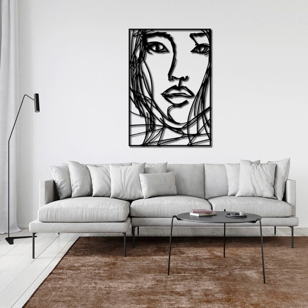 Woman Metal Wall Decor Bathroom Wall Art Metal Art Wall Etsy