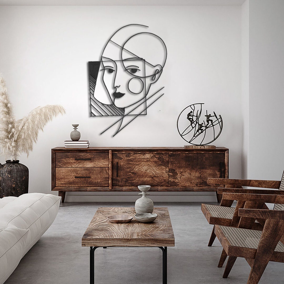 Woman Metal Wall Decor Bathroom Wall Art Metal Art Wall Etsy