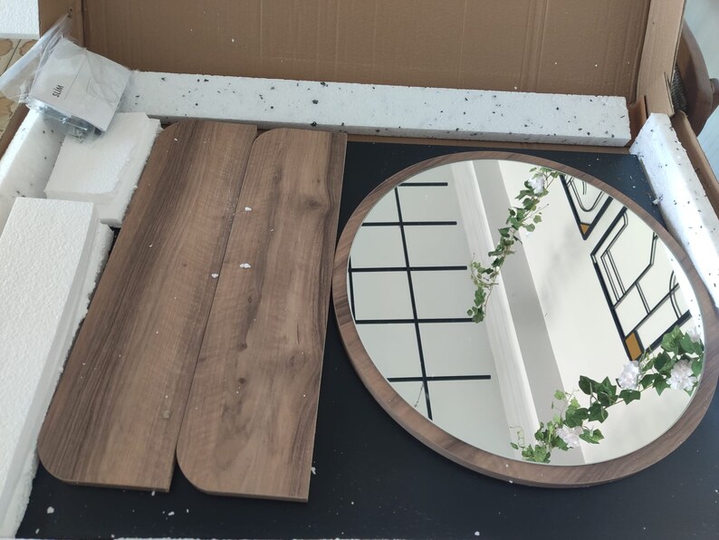 Entrway Mirror Coat Rack Wall Hanger Mirror Home Decor Etsy