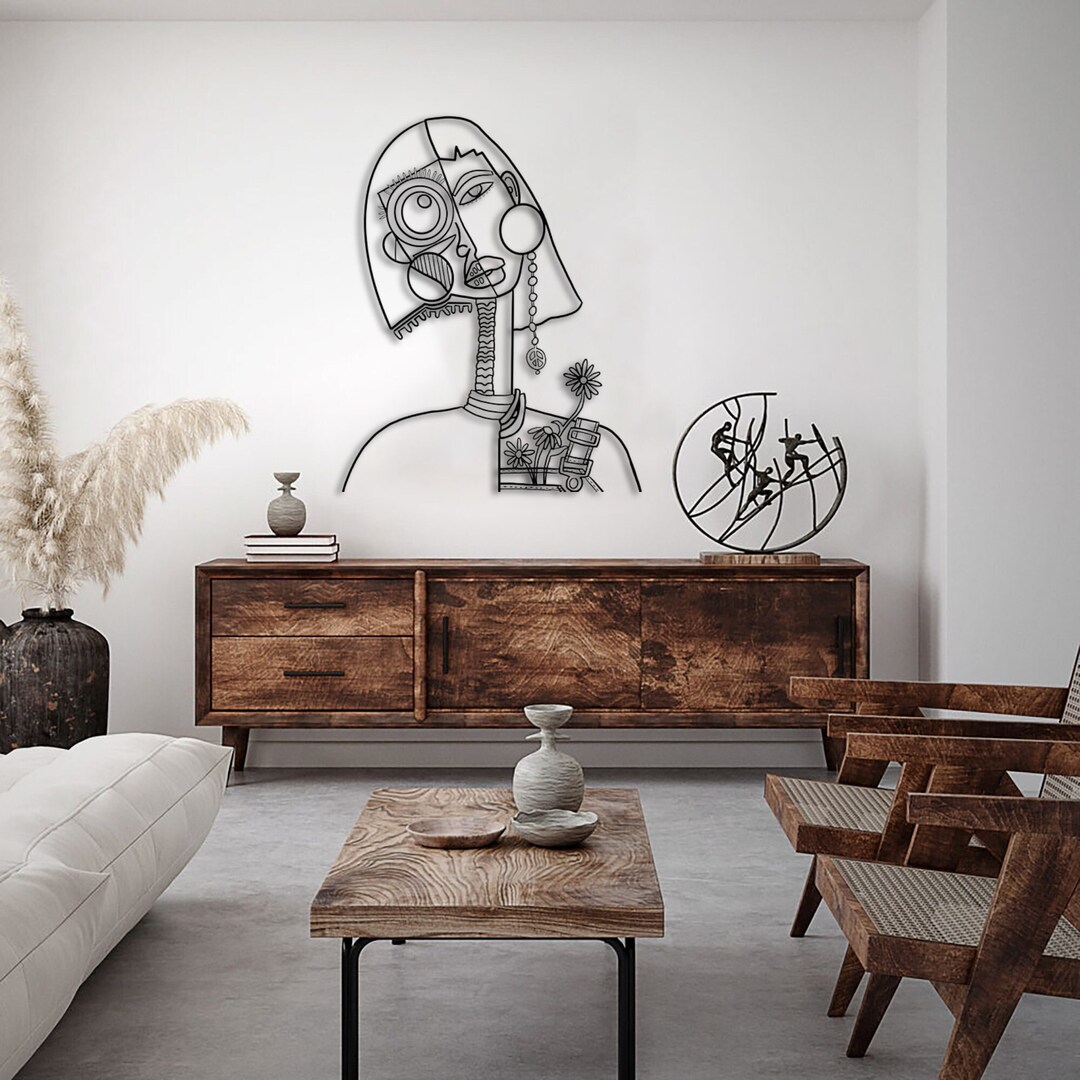 Woman Metal Wall Decor Bathroom Wall Art Metal Art Wall Etsy