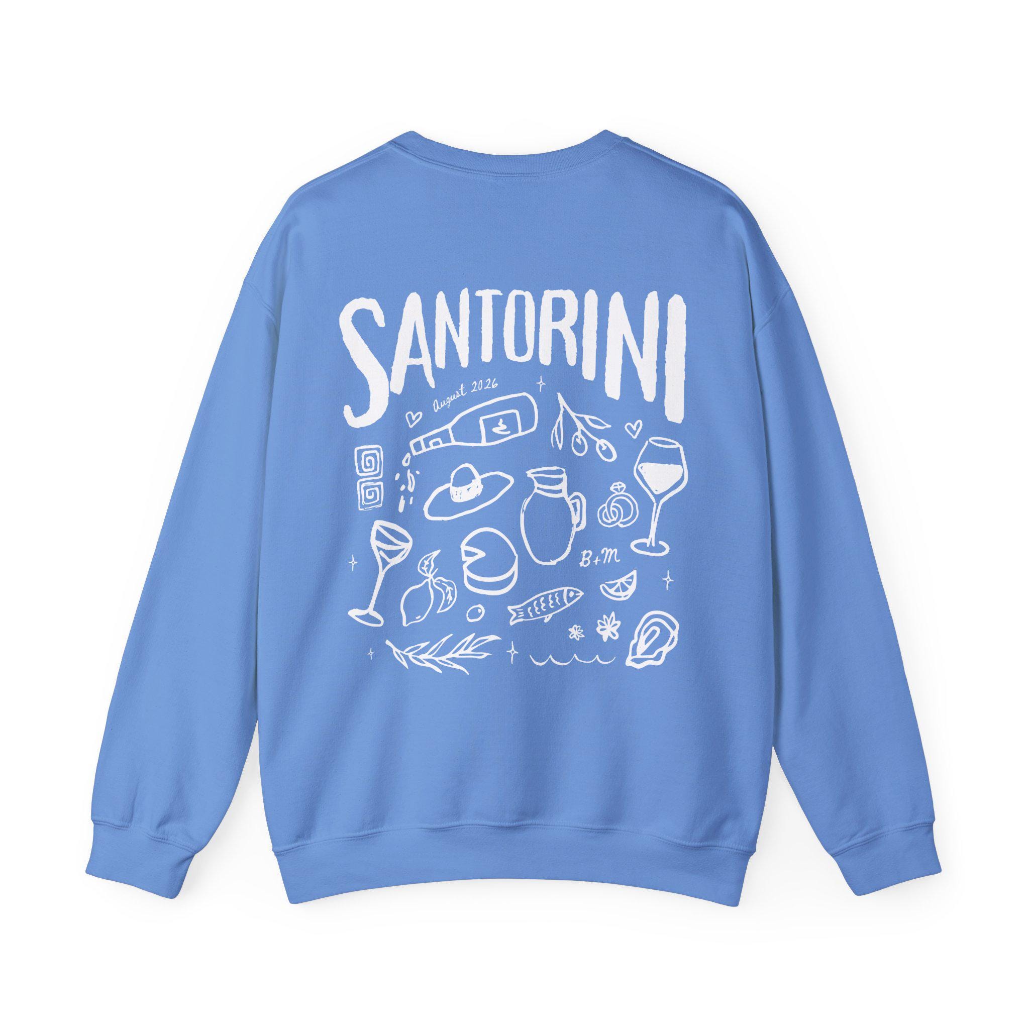 Greece Trip Crewneck, Custom Bachelorette Sweatshirt, Bachelorette Trip, Greece Girls Trip, Coastal Bachelorette, Santorini Wedding, Italy