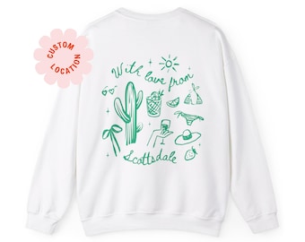 Desert Bachelorette Crewneck, Bachelorette Sweatshirt, Bachelorette Favors, Bachelorette Weekend, Scottsdale Bachelorette