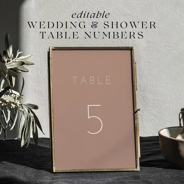 Nude Number Cards - Etsy