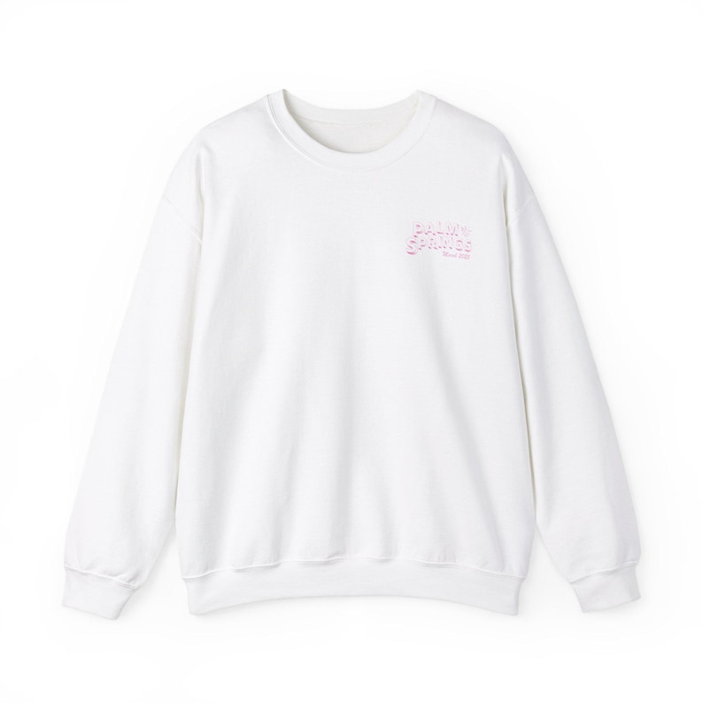 Palm Springs Postcard Bachelorette Crewneck, Custom Bachelorette Sweatshirt, Bachelorette Favors, Palm Springs Bachelorette image 4