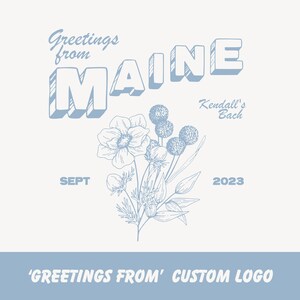 Coastal Bachelorette Logo, Retro Postcard Style Logo, Bachelorette Party Logo, Custom SVG, Bachelorette Weekend