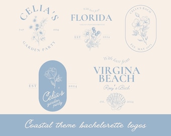 Custom Bachelorette Logo Design, Bachelorette Logo, Coastal Logo Design, Coastal Theme, Girls Trip Logo,  Bachelorette SVG