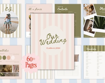 60+ Page Wedding Planner Template, Wedding Itinerary, Wedding Checklist, Wedding Planner Printable, Wedding Binder, Wedding Day of Planner