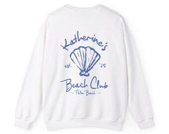 Ras du cou personnalisé Beach Club EVJF, sweat-shirt voyage EVJF sur la côte, faveurs de célibataire, sweat-shirt assorti, EVJF Miami