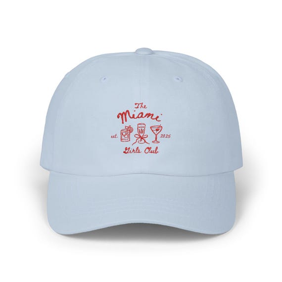 Embroidered Bachelorette Hat, Custom Bachelorette Party Gift, Bachelorette Trip, Miami Bachelorette, Girls Club, Bachelorette Favors