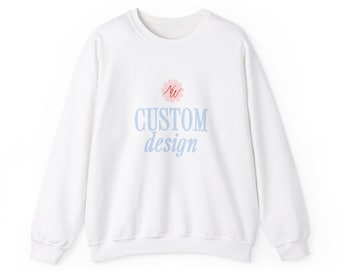 Custom Design - Two Print Areas - Front and Back of Sweater