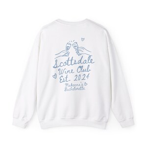 Custom Location Bachelorette Crewnecks, Bachelorette Sweatshirts, Wine Theme Sweatshirts, Bachelorette Favors, Hand Drawn Design