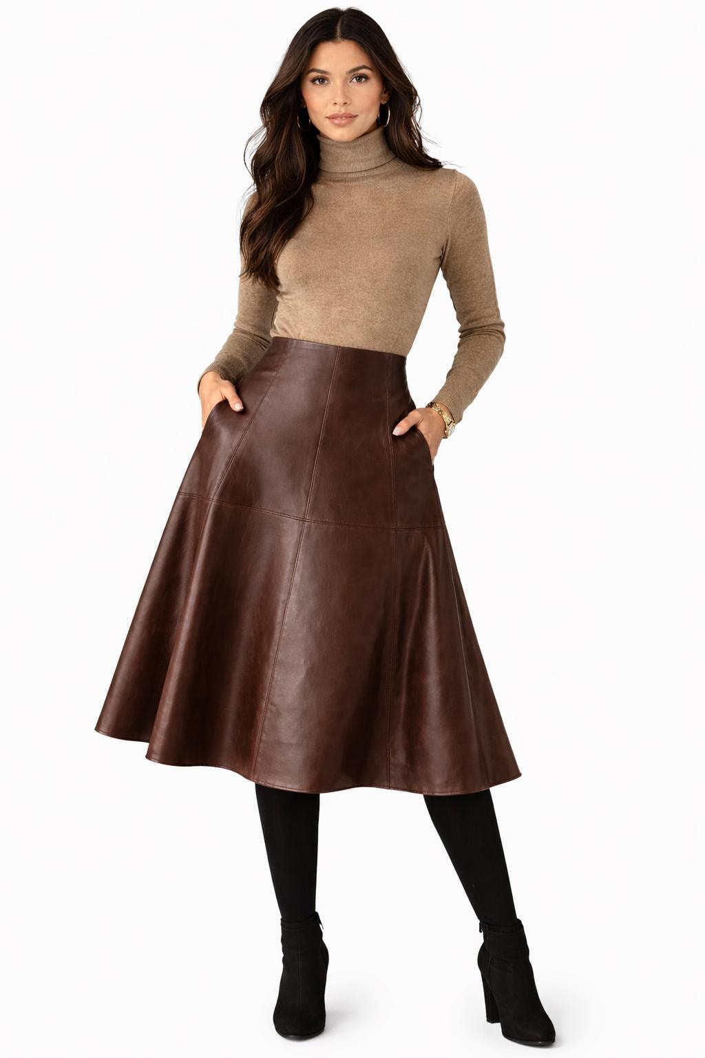 Custom A-line Lambskin Leather Skirt: Made-to-measure - Etsy