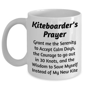 Funny Kiteboarding Prayer Gift Mug For Kiteboarding Coffee Mug Crazy Kiteboarding Gift - 11 oz.