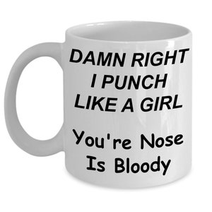 Funny Gift for Women MMA Fighter Gift Mug Funny Coffee Mug for Women MMA Fighter Girl MMA Fighter Gift Mug - 11 oz.