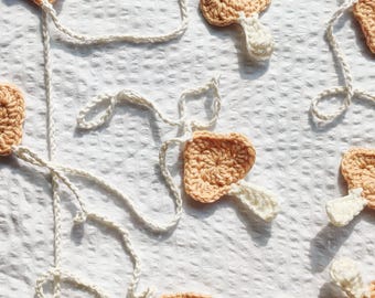 mushroom autumn crochet garland