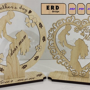 Mother's Day Greeting Gift. Digital File Download for Laser Cutting Svg ...