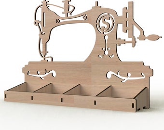 sewing machine organizer cut files. digitall download. svg-cdr-pdf-dxf-ai
